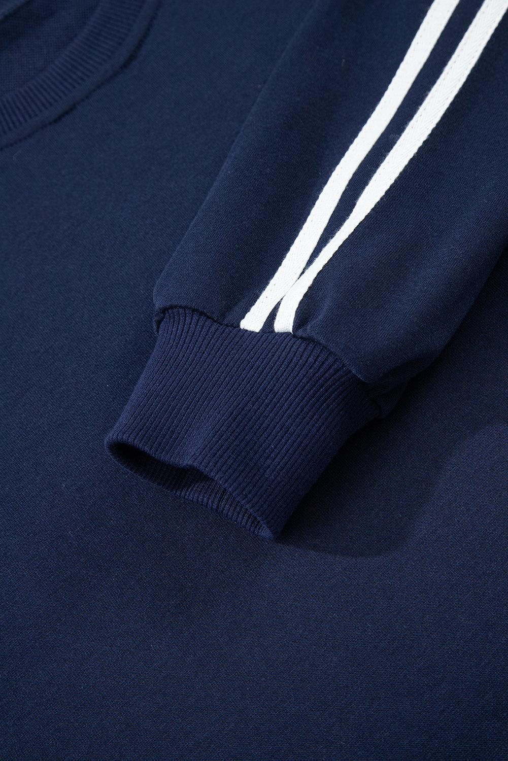 Varsity Stripe Crewneck Pullover and Sweatpants Set
