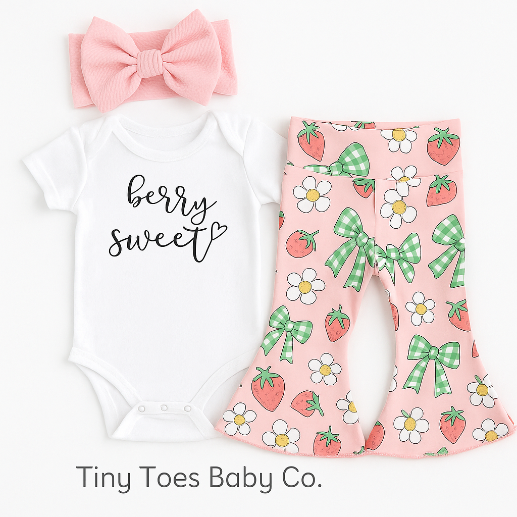 Strawberry Baby Bell Bottoms
