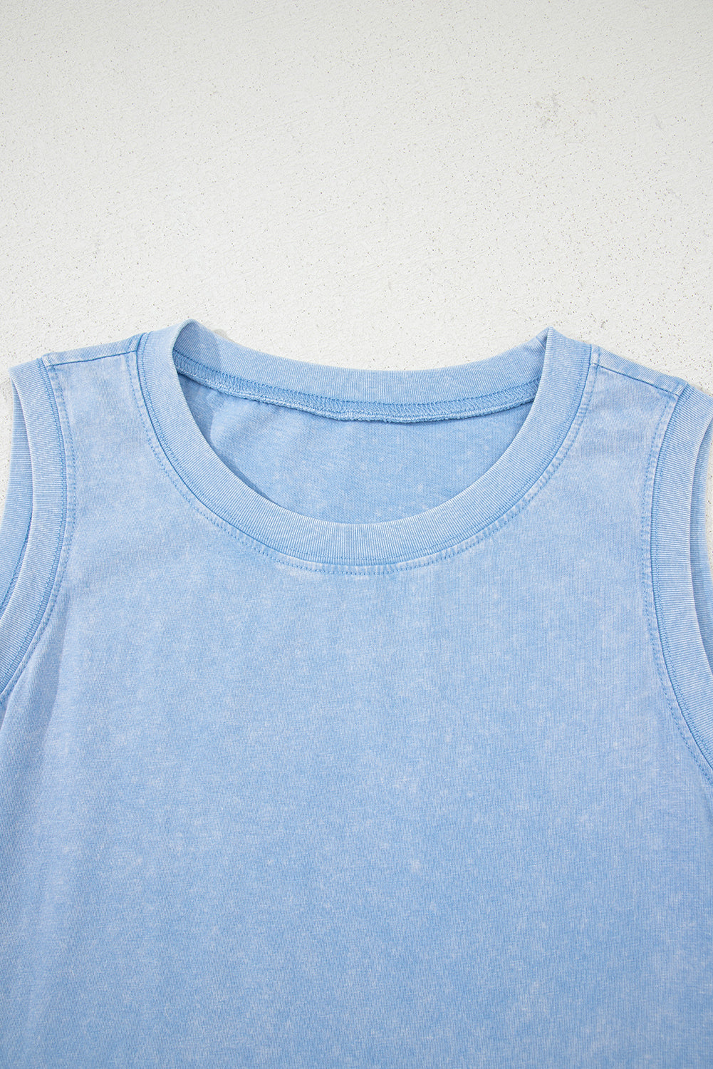 Mineral Wash Sleeveless Mini Dress