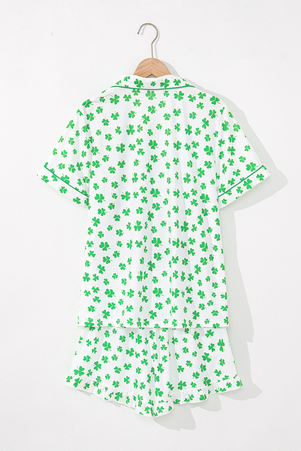 Bow Top and Shorts Pajama Set