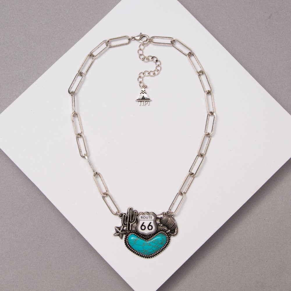 Western Route 66 Necklace