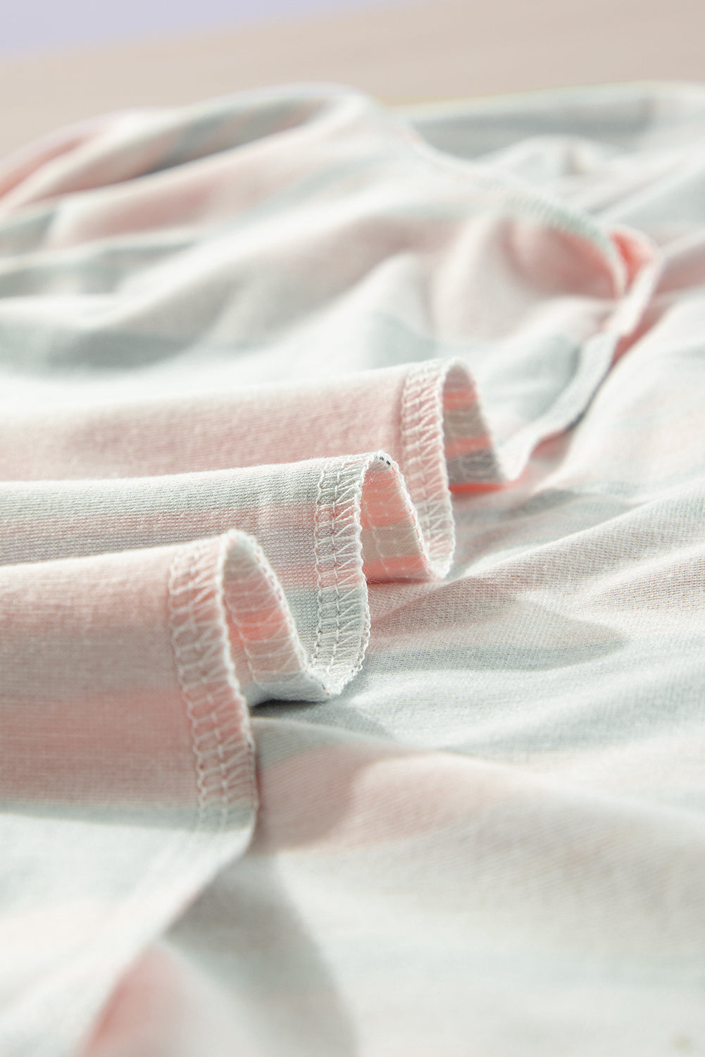 Stripe Short Sleeve Crew Neck T-Shirt