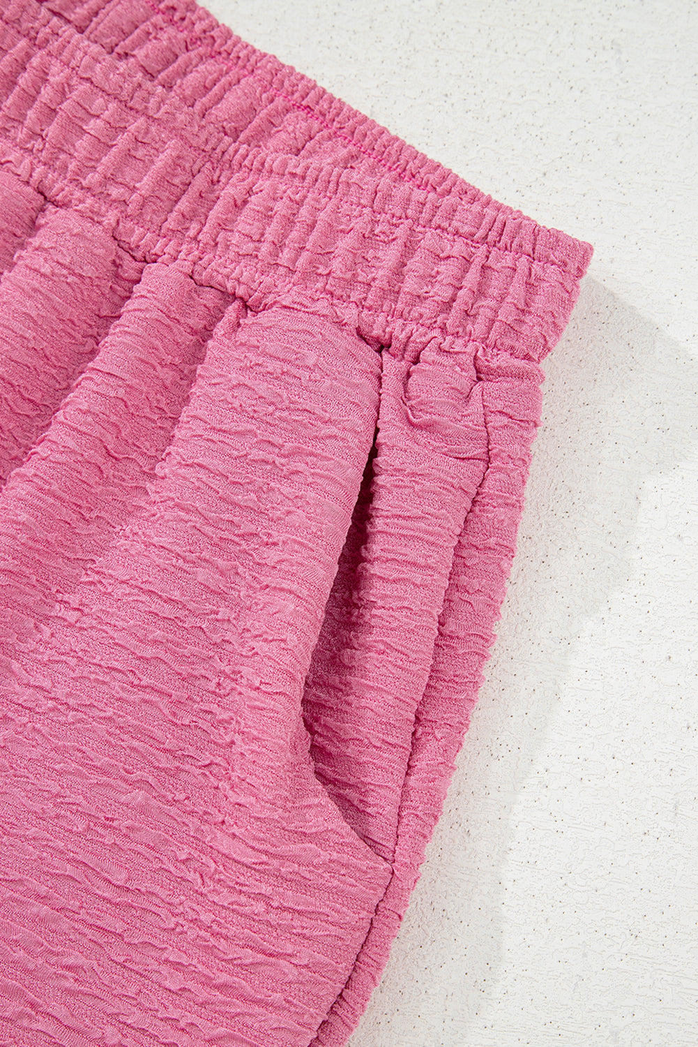 Textured T-Shirt and Shorts Set