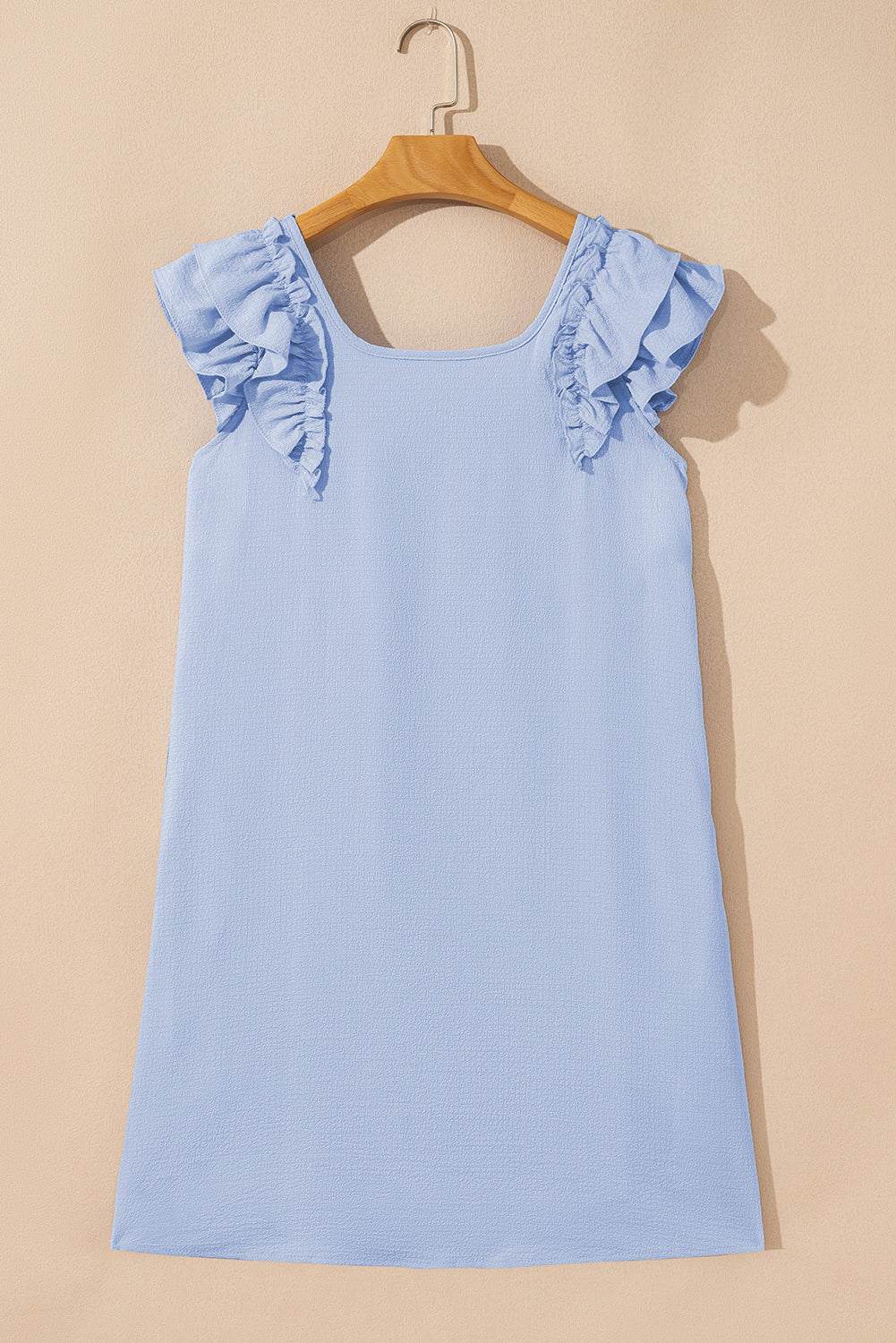 Textured Bow Back Mini Dress