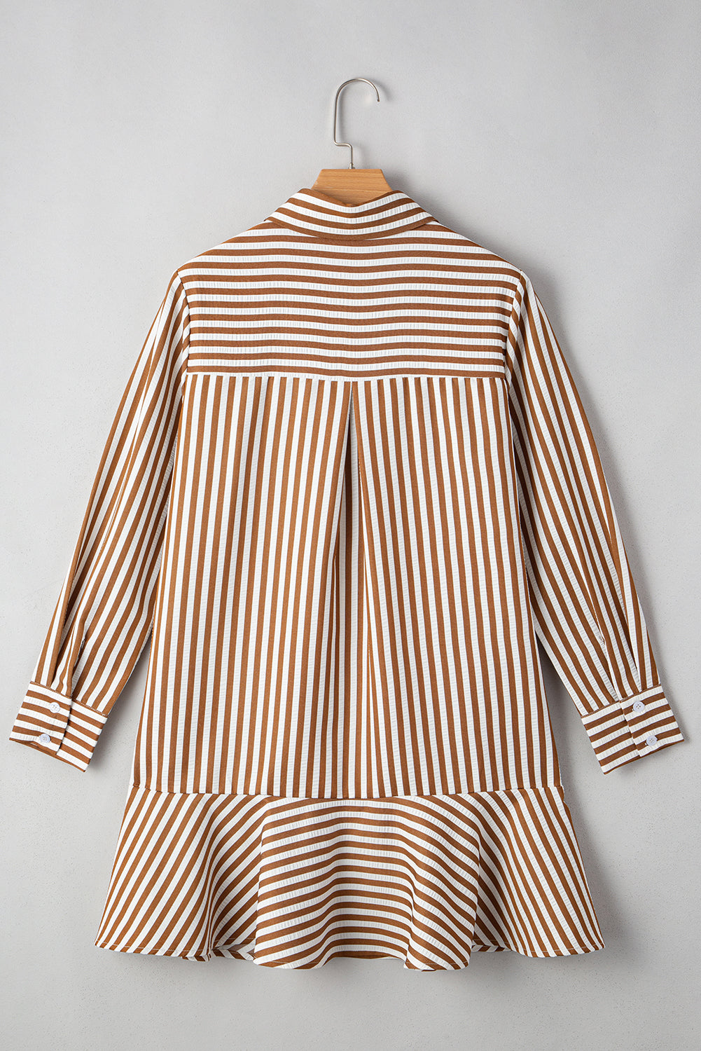 Stripe Collared Shirt Mini Dress