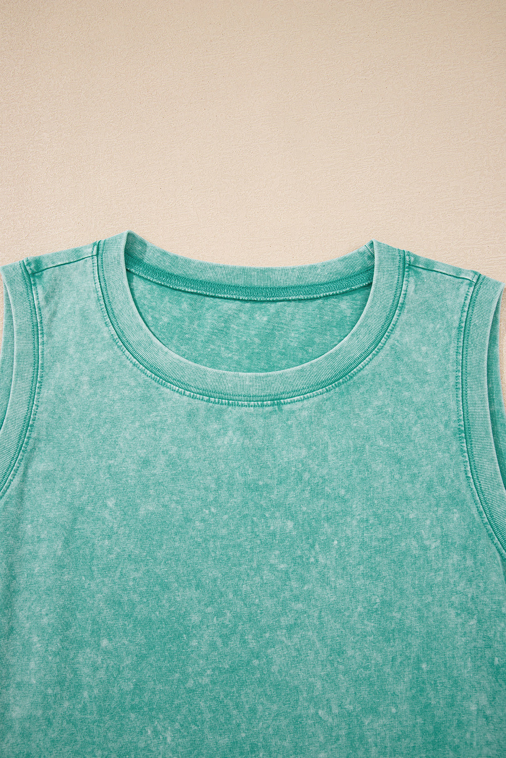 Mineral Wash Sleeveless Mini Dress