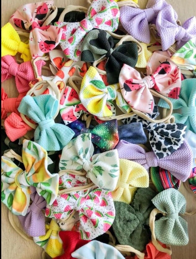 MYSTERY Baby Bow On Nylon Headband