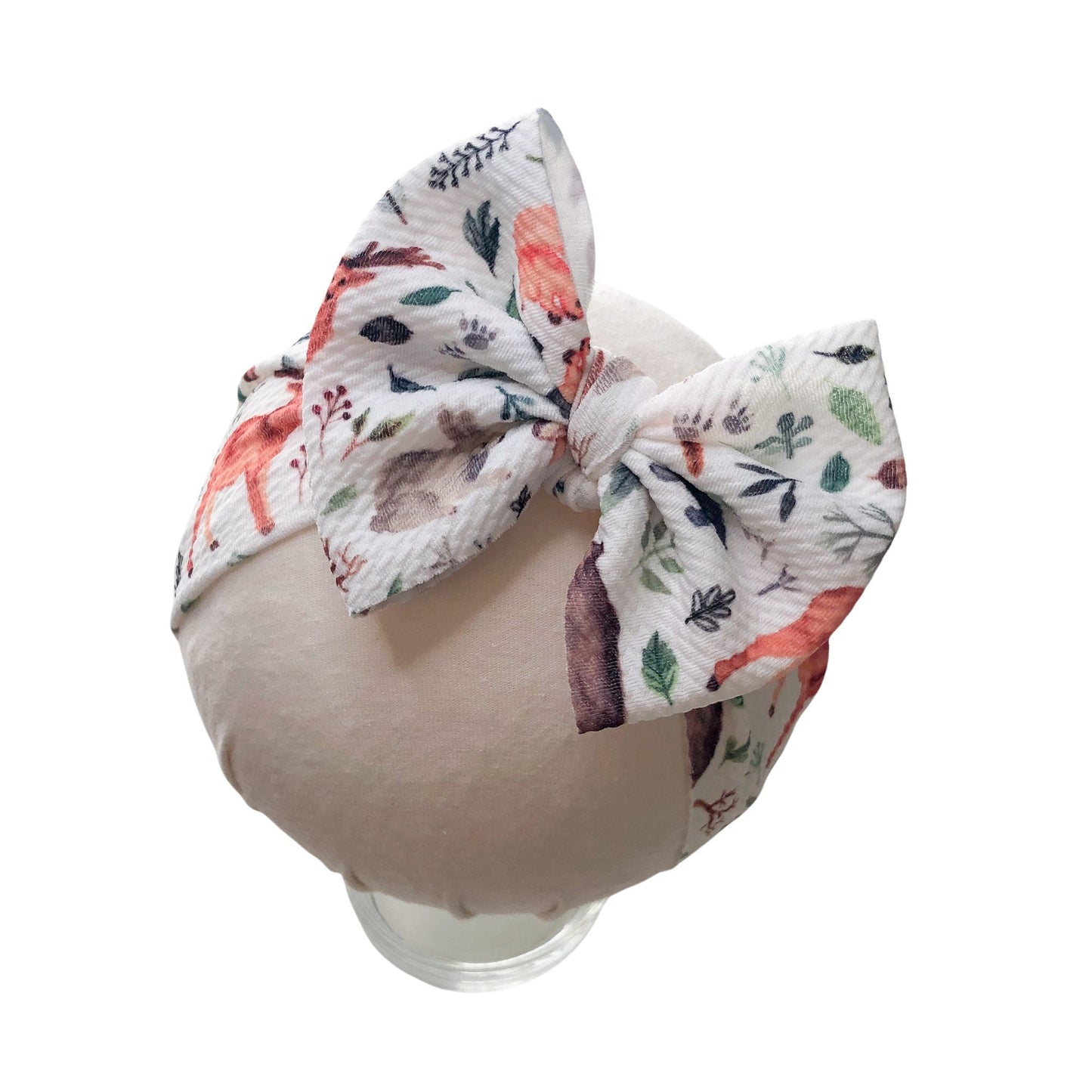 Woodland Creatures Baby Headwrap Bow