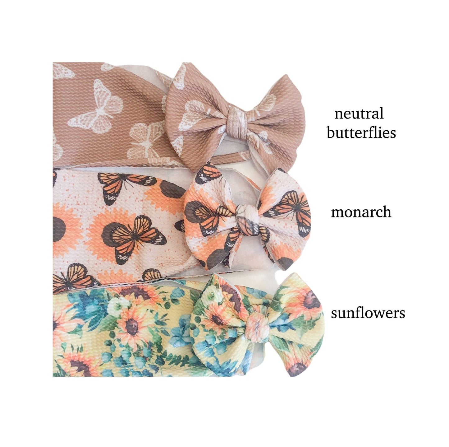 Monarch Butterfly Headwrap Bow
