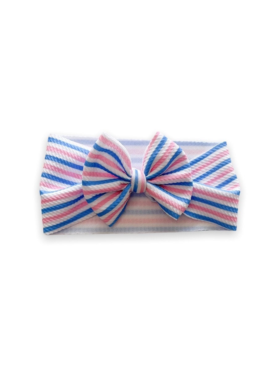 Newborn Hospital Baby Headwrap Bow