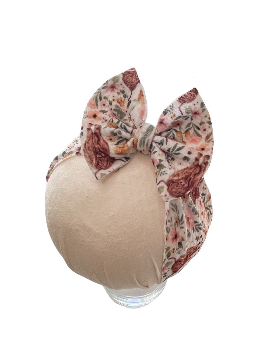 Highland Cow Headwrap Bow
