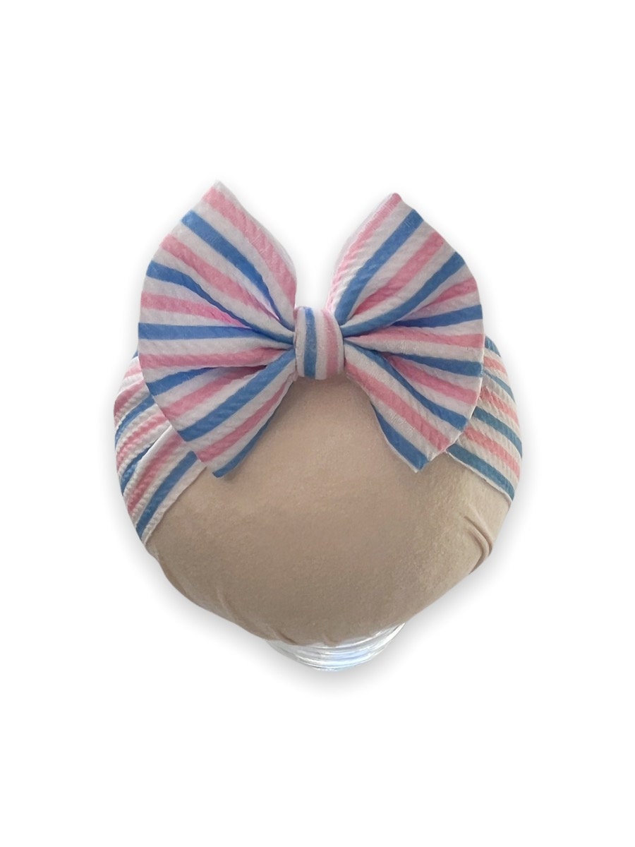Newborn Hospital Baby Headwrap Bow