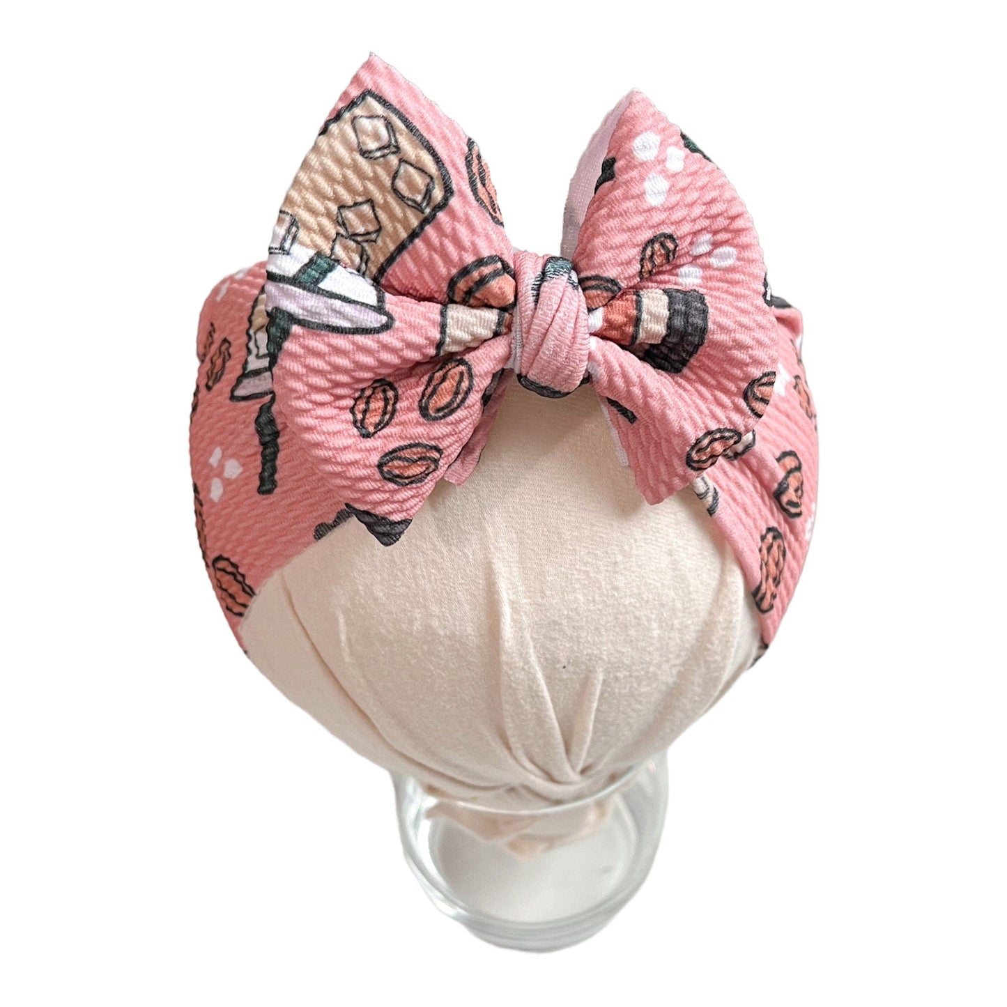 Coffee Baby Headwrap Bow