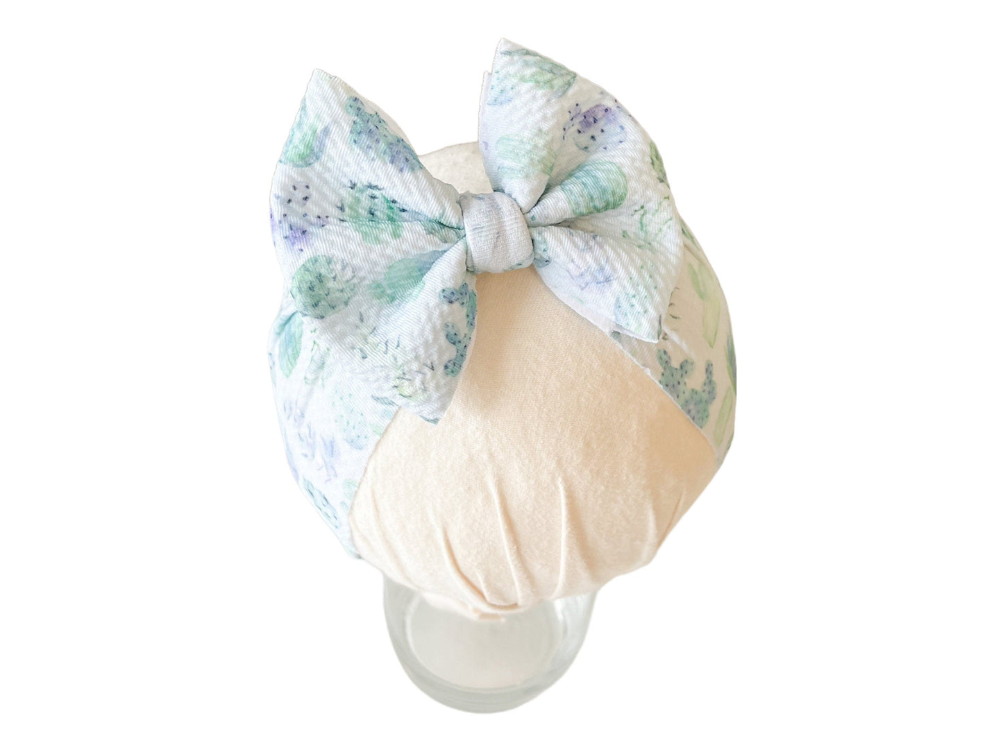 Pastel Cactus Headwrap Bow