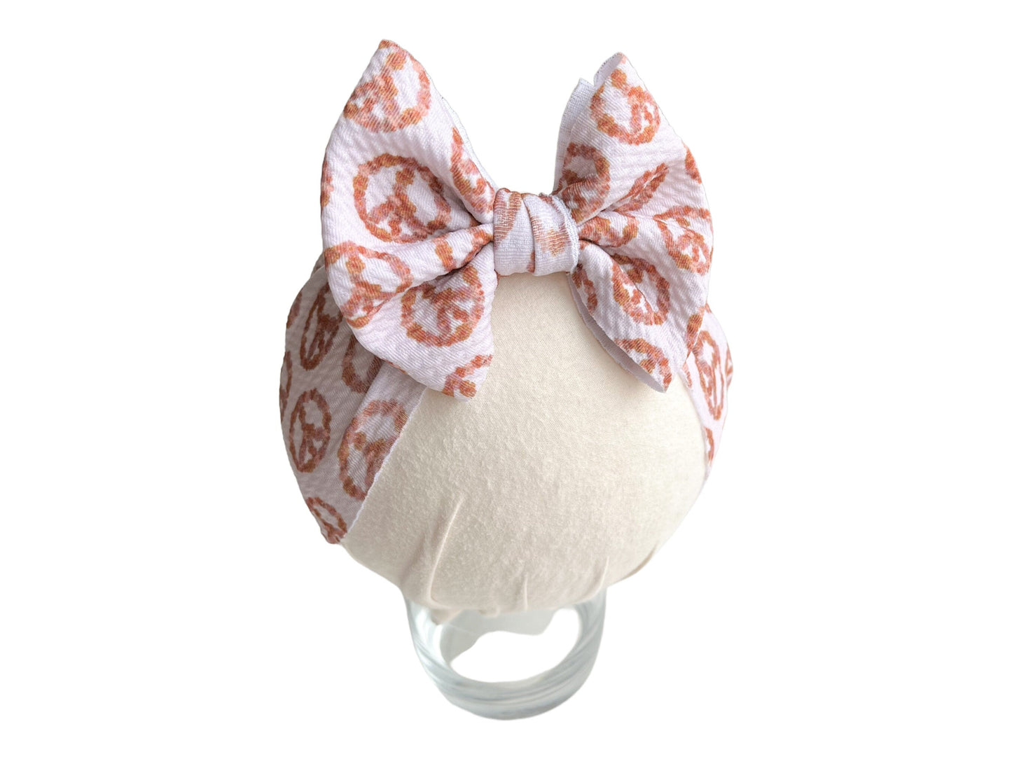 Peace Sign Headwrap Bow
