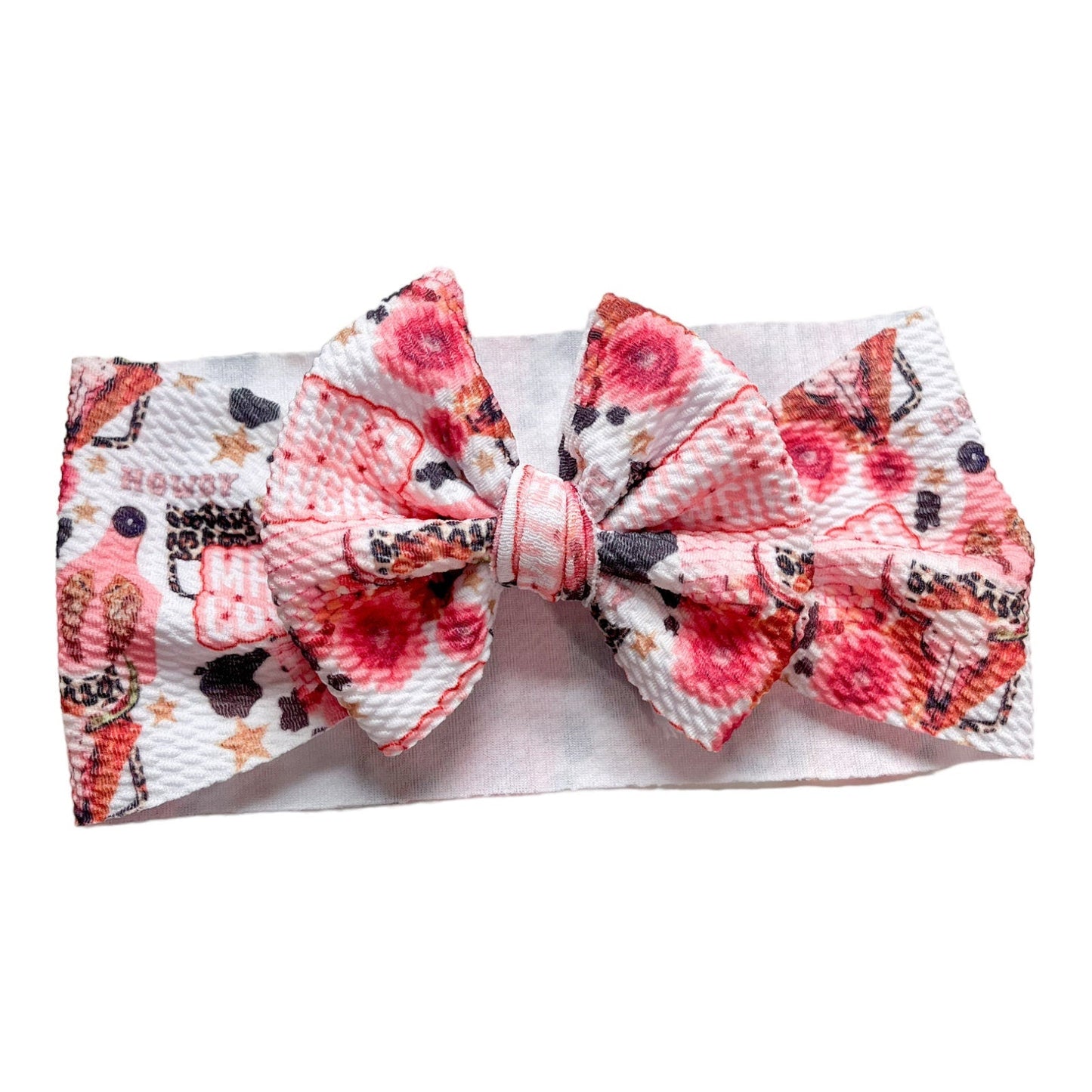 Mama's Cowgirl Western Brushstroke Headwrap Bow