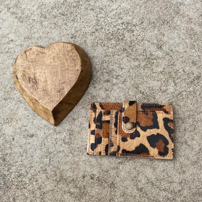 Leopard Print Credit Card Wallet