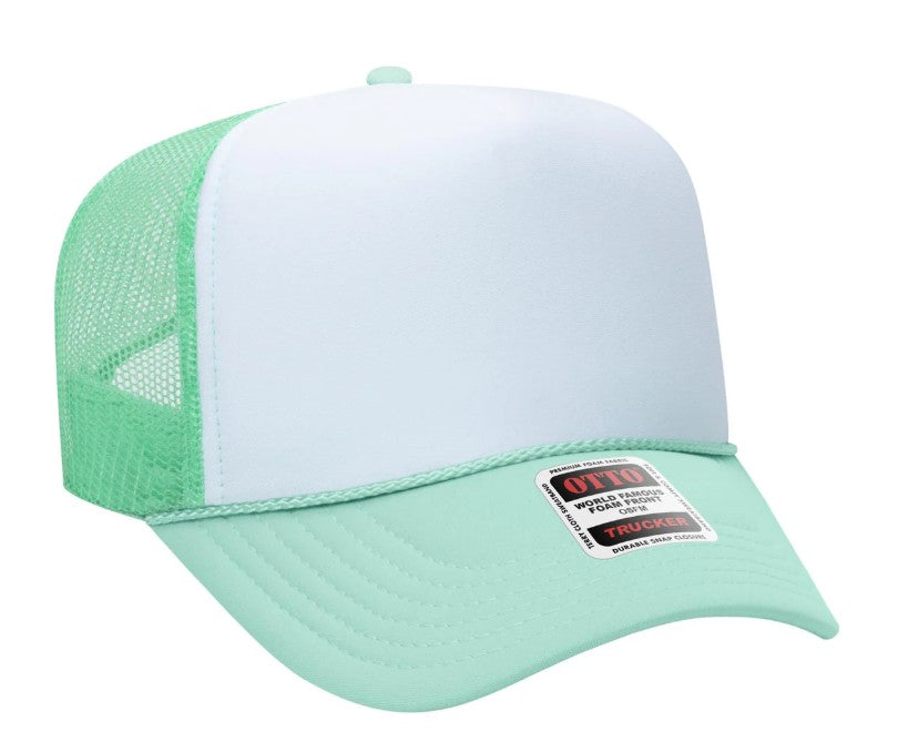 On My Wife's Last Nerve Skeleton Design Adult Otto Foam Trucker Hat