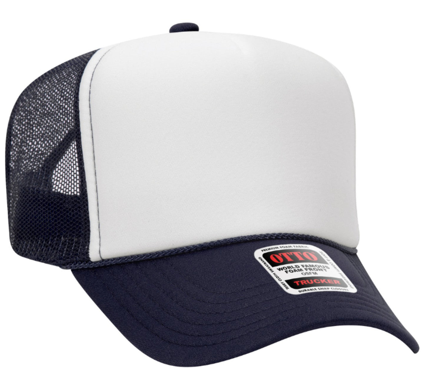On My Husband's Last Nerve Skeleton Design Adult Otto Foam Trucker Hat
