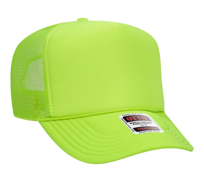 On My Husband's Last Nerve Skeleton Design Adult Otto Foam Trucker Hat