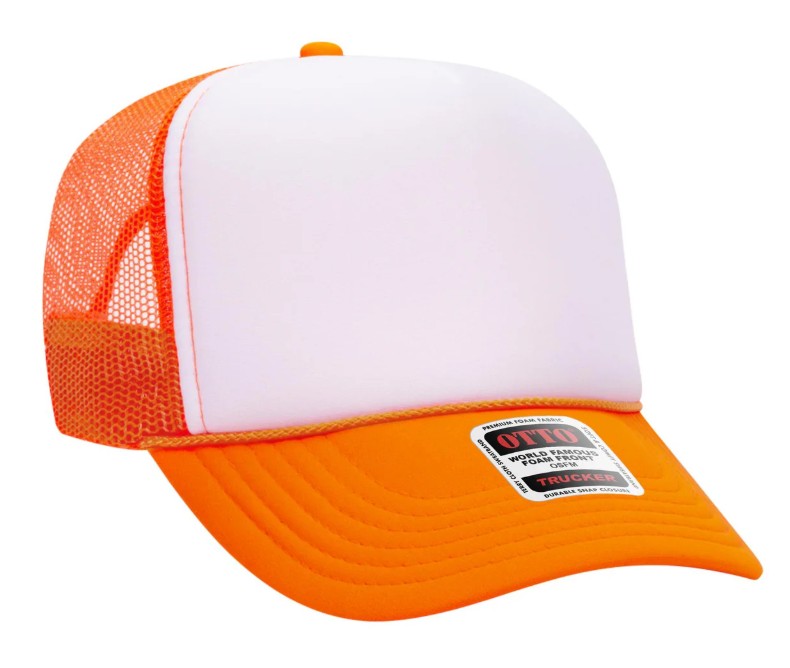 On My Husband's Last Nerve Skeleton Design Adult Otto Foam Trucker Hat