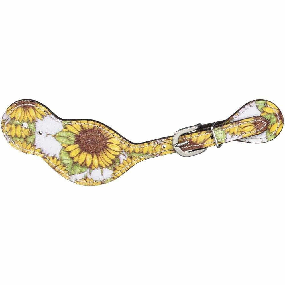 Tough 1 Sunflower Print Spur Straps