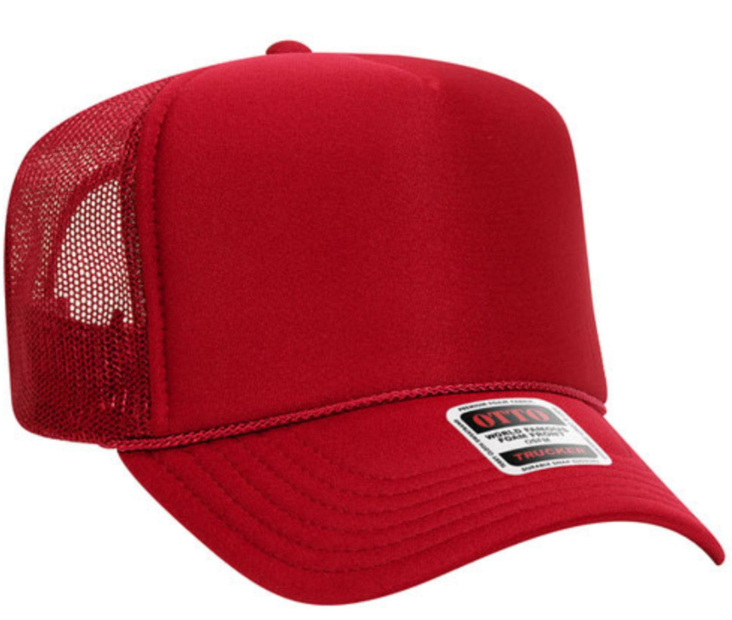 On My Husband's Last Nerve Skeleton Design Adult Otto Foam Trucker Hat