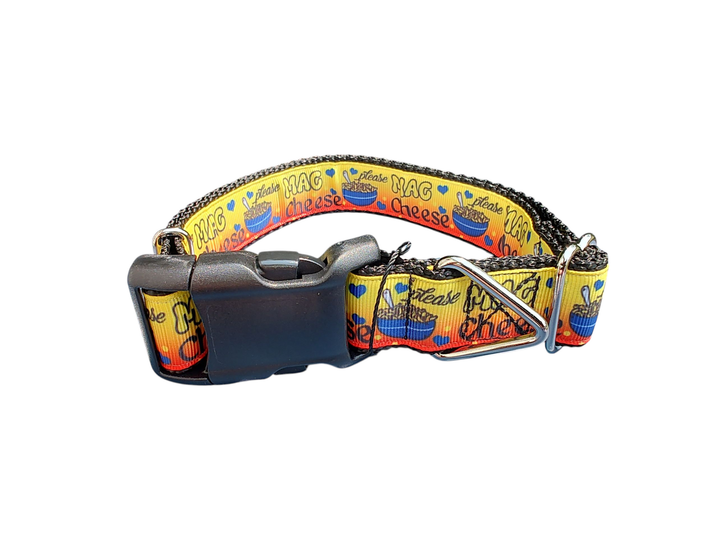 Mac and Cheese 2 Nylon Dog Collar