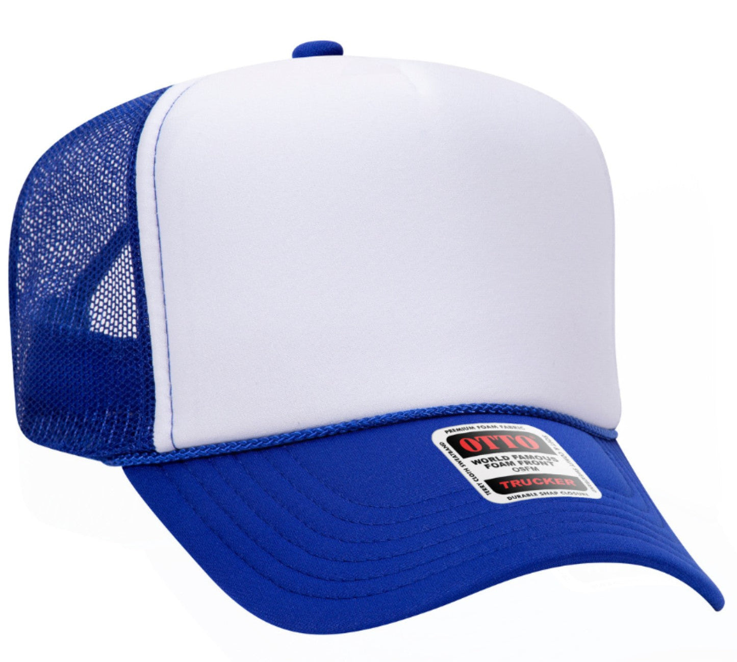 On My Husband's Last Nerve Skeleton Design Adult Otto Foam Trucker Hat