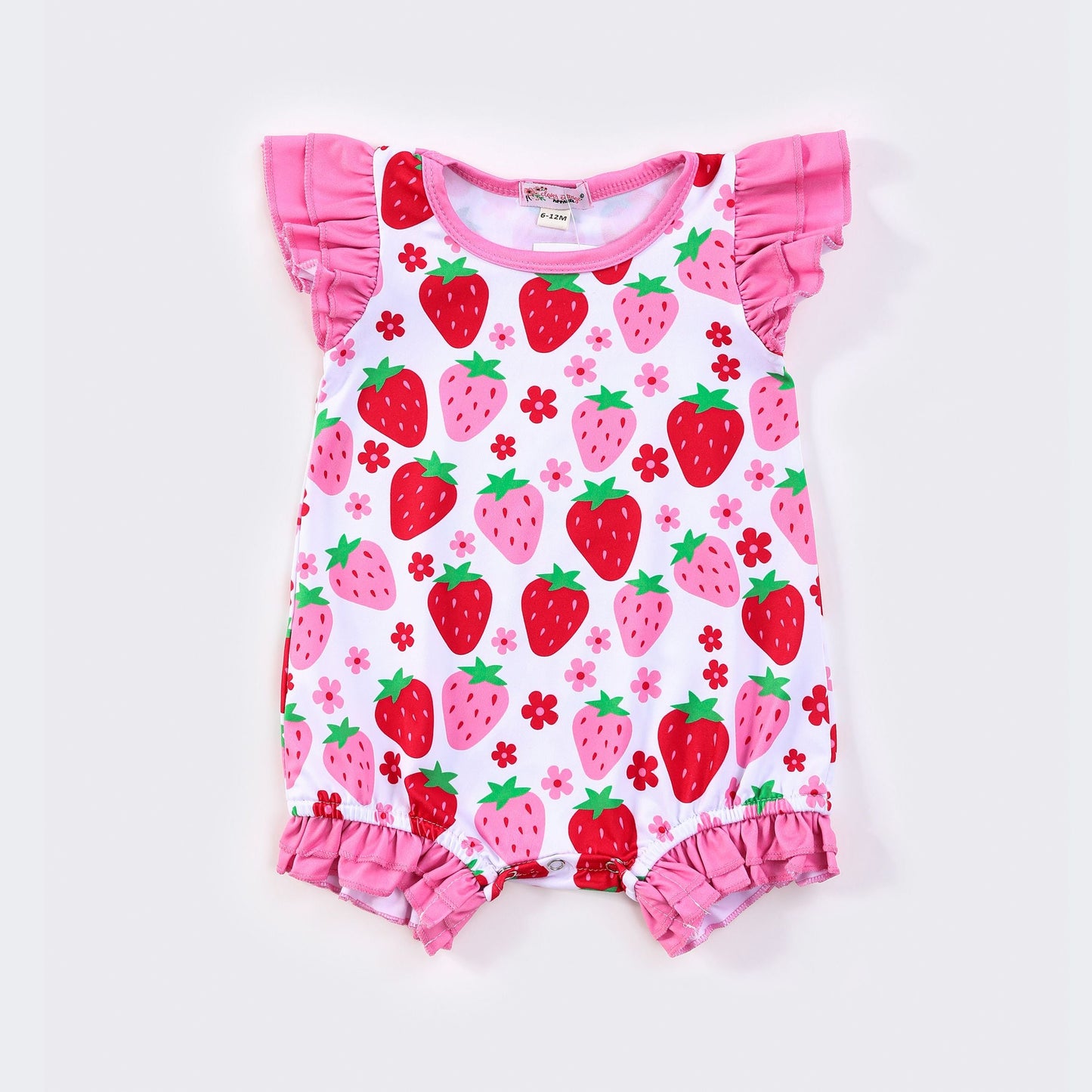 Strawberry Patch Baby Romper