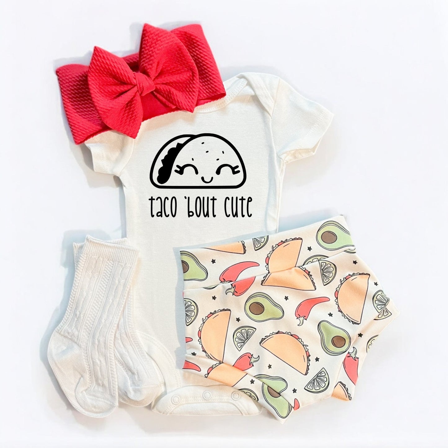 Taco Bout' Cute Baby Bummies Set