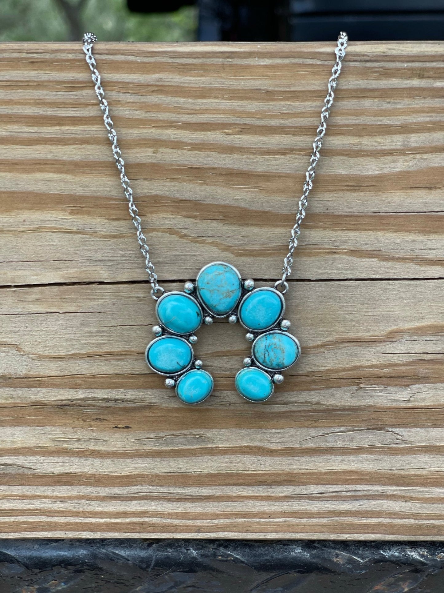 Turquoise Rowena Squash Necklace