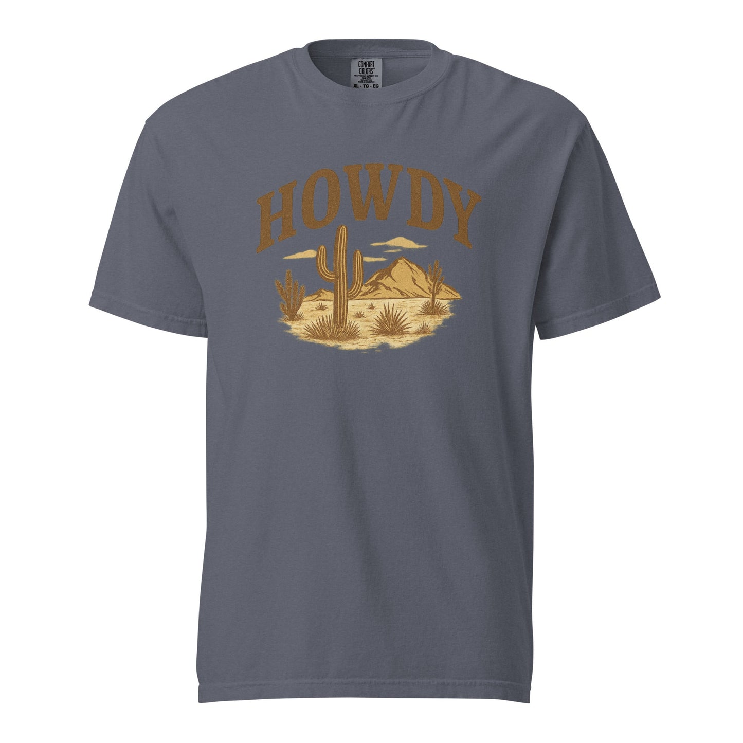 HOWDY Desert Scene Graphic Tee – Western Vintage Style