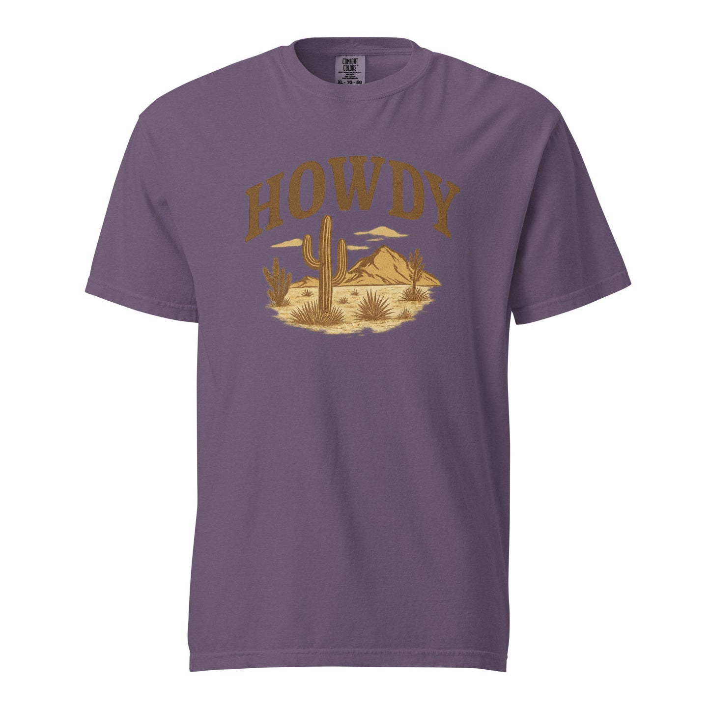 HOWDY Desert Scene Graphic Tee – Western Vintage Style