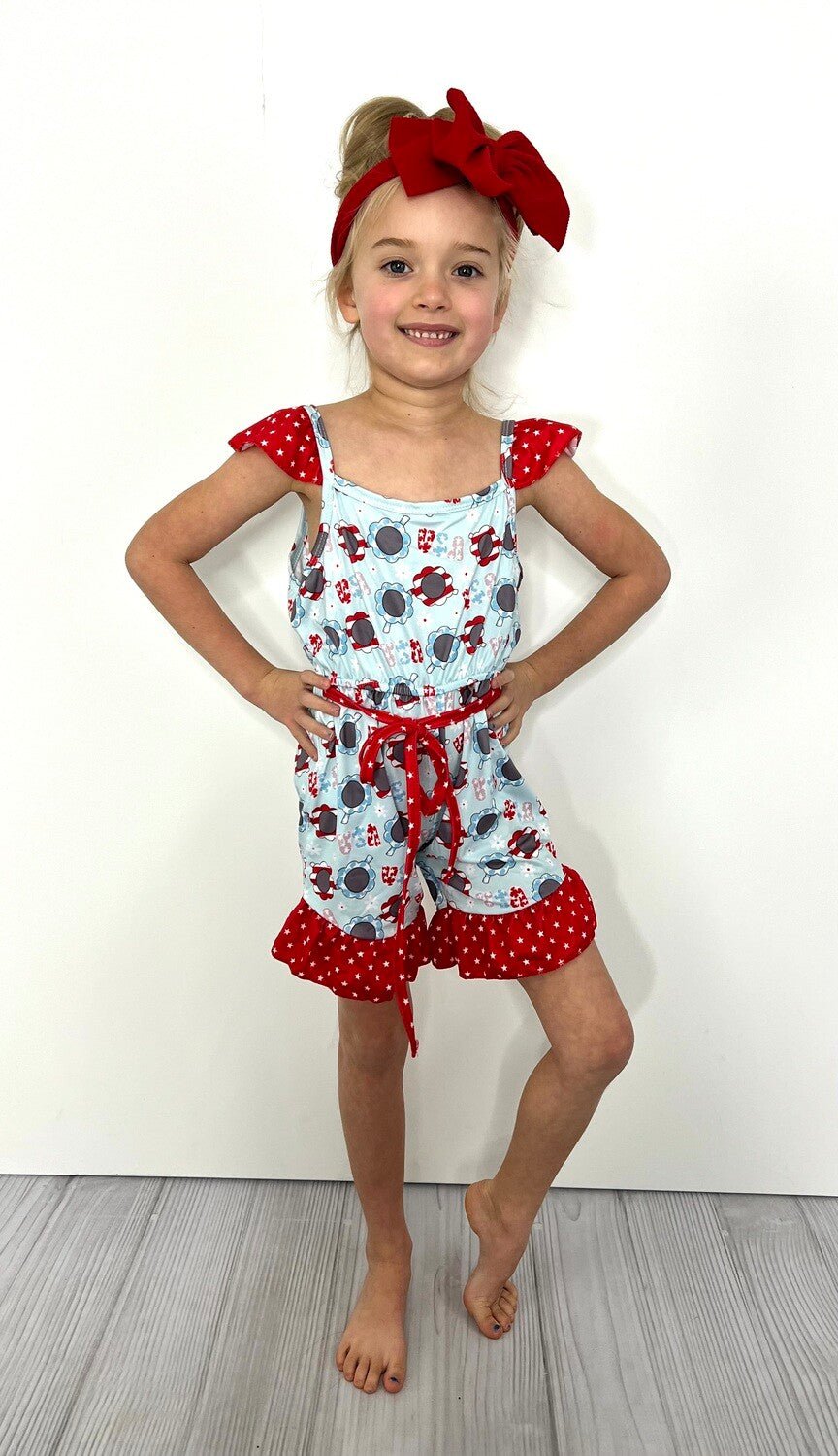 USA Sunnies Girls Romper