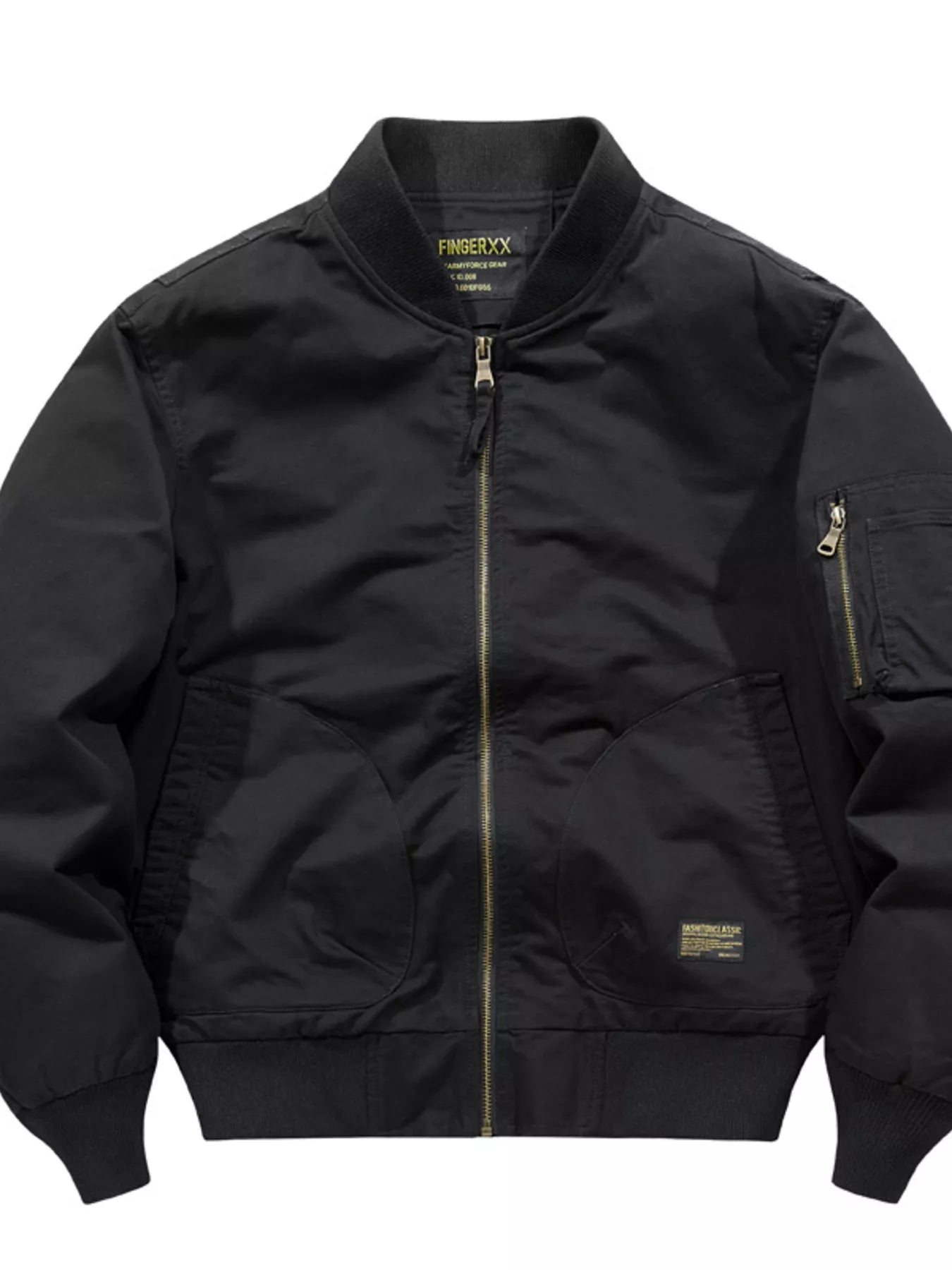 Men's Plus Size Classic Zip Up Bomber Jacket