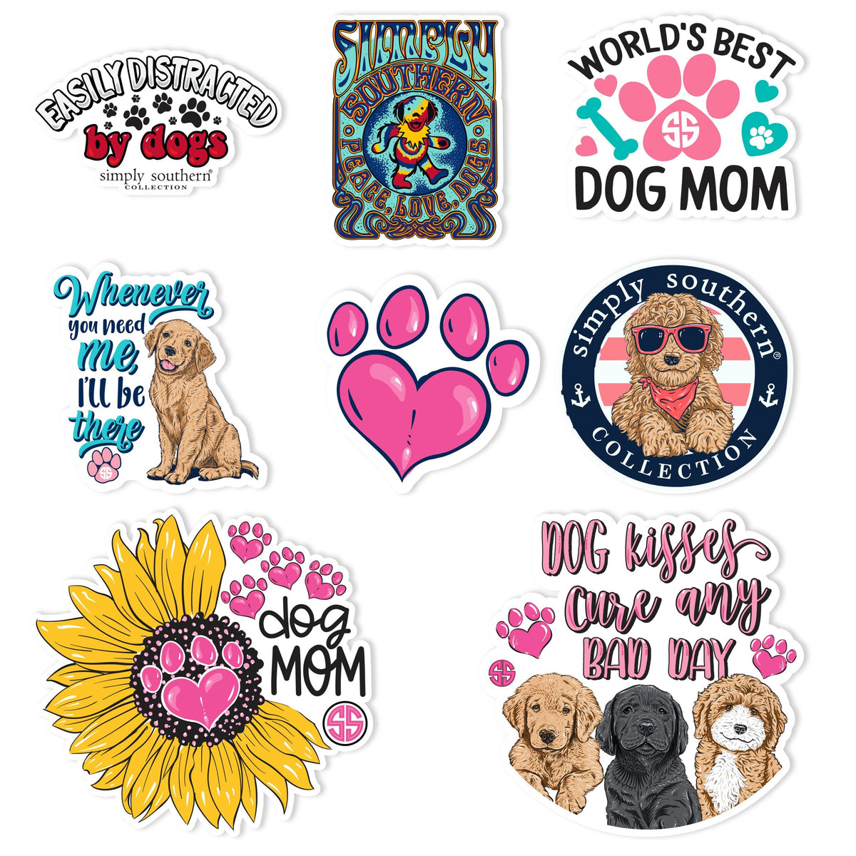 Decals 2 Pack With 6 Mini Stickers - SS - S21 - Simply Southern