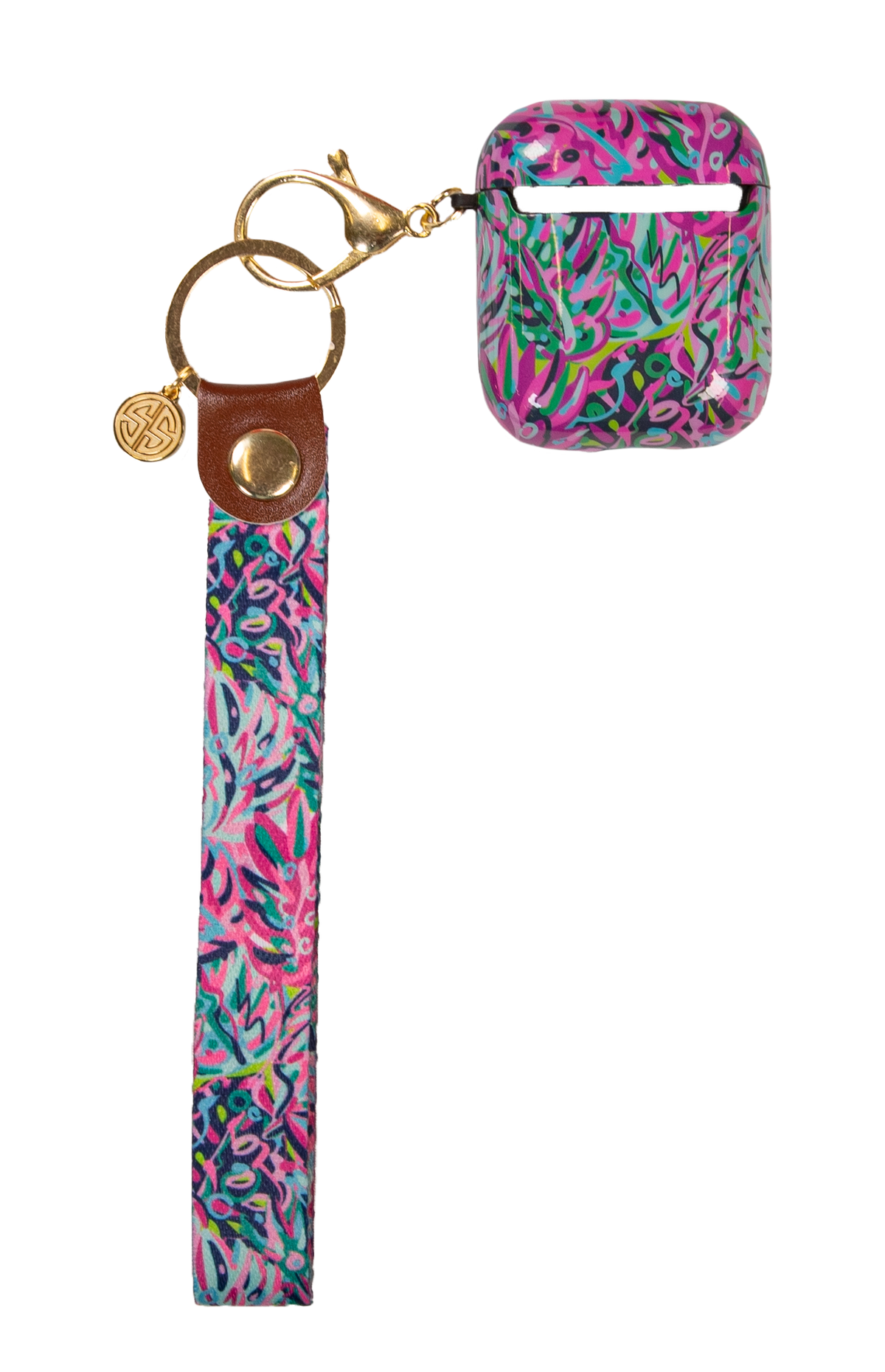 Apple Air Pod Case With Matching Keychain - F21 - Simply Southern