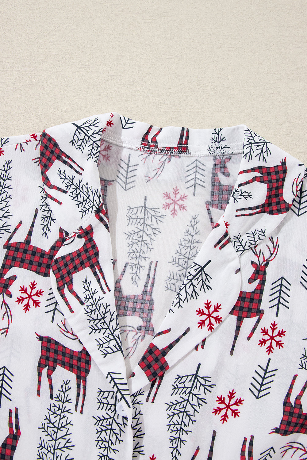 Christmas Deer Shirt and Shorts Lounge Set