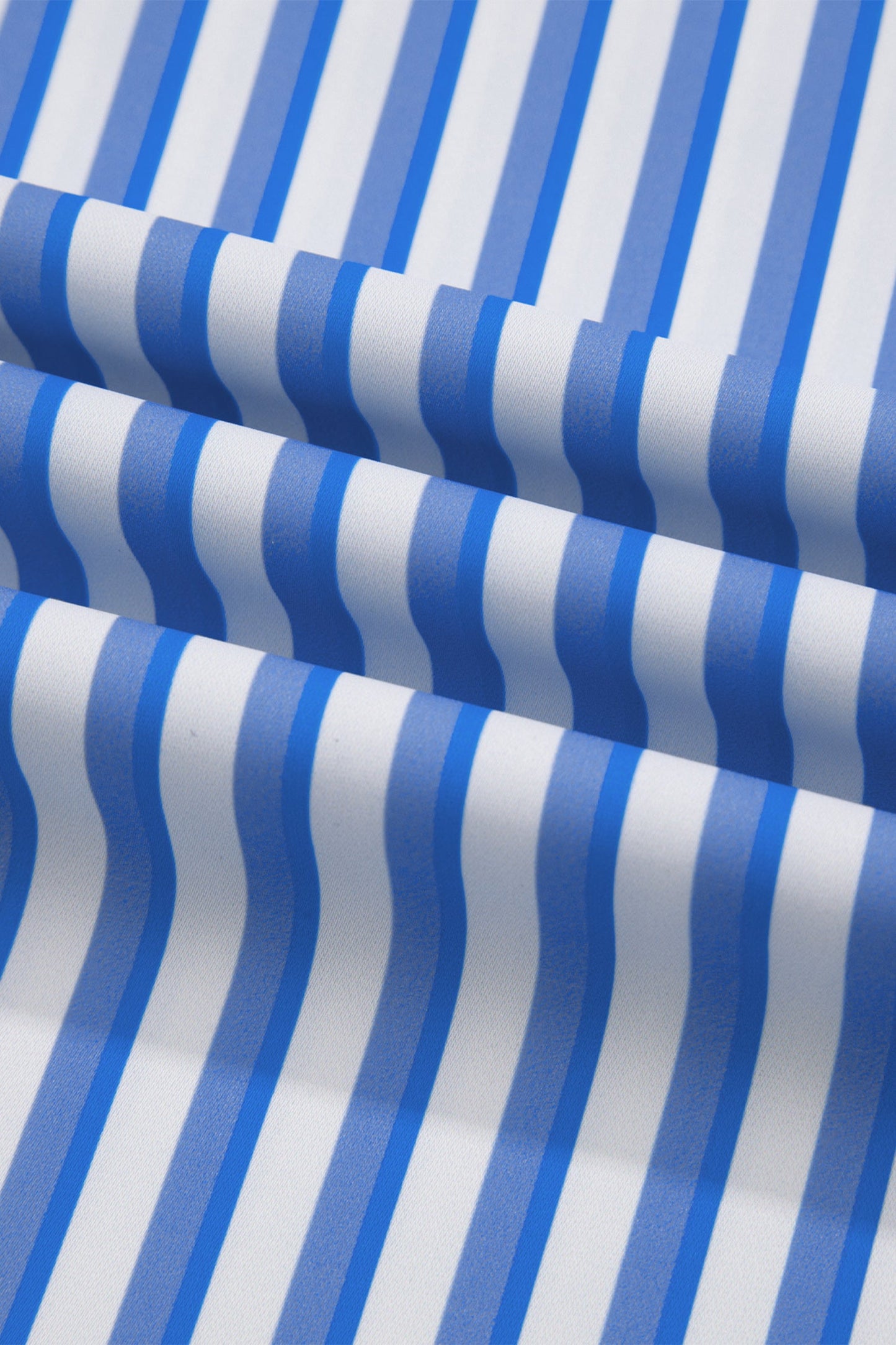 Stripe Drawstring Elastic Waist Wide Leg Pants