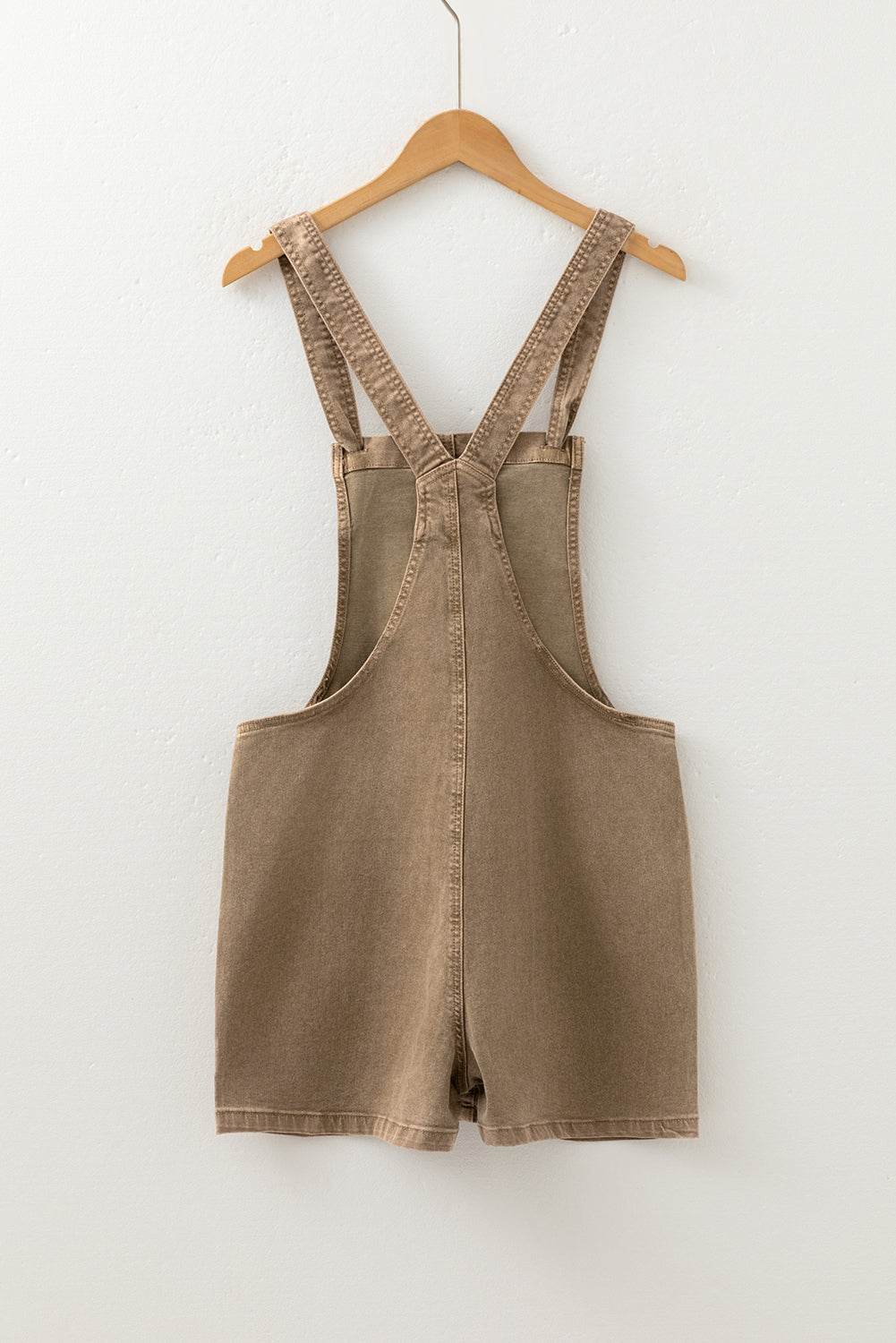 Denim Knotted Straps Romper
