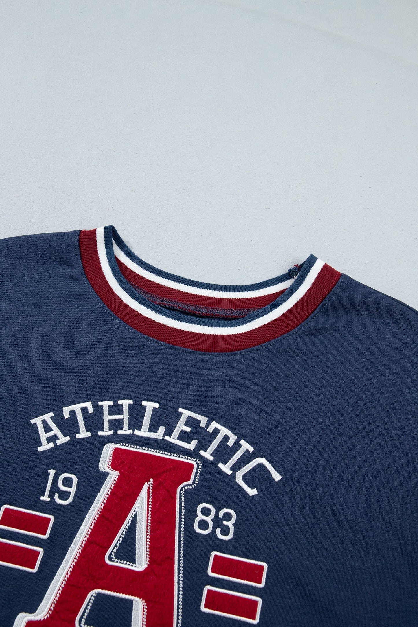 ATHLETIC DIVISION Colorblock Long Sleeve Graphic Sweatshirt