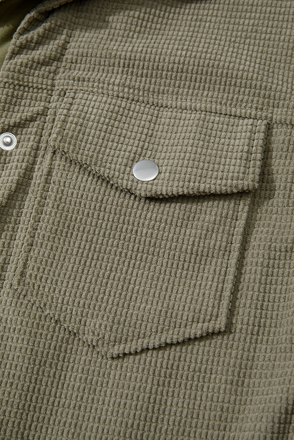Textured Knit Pocketed Drawstring Hooded Jacket