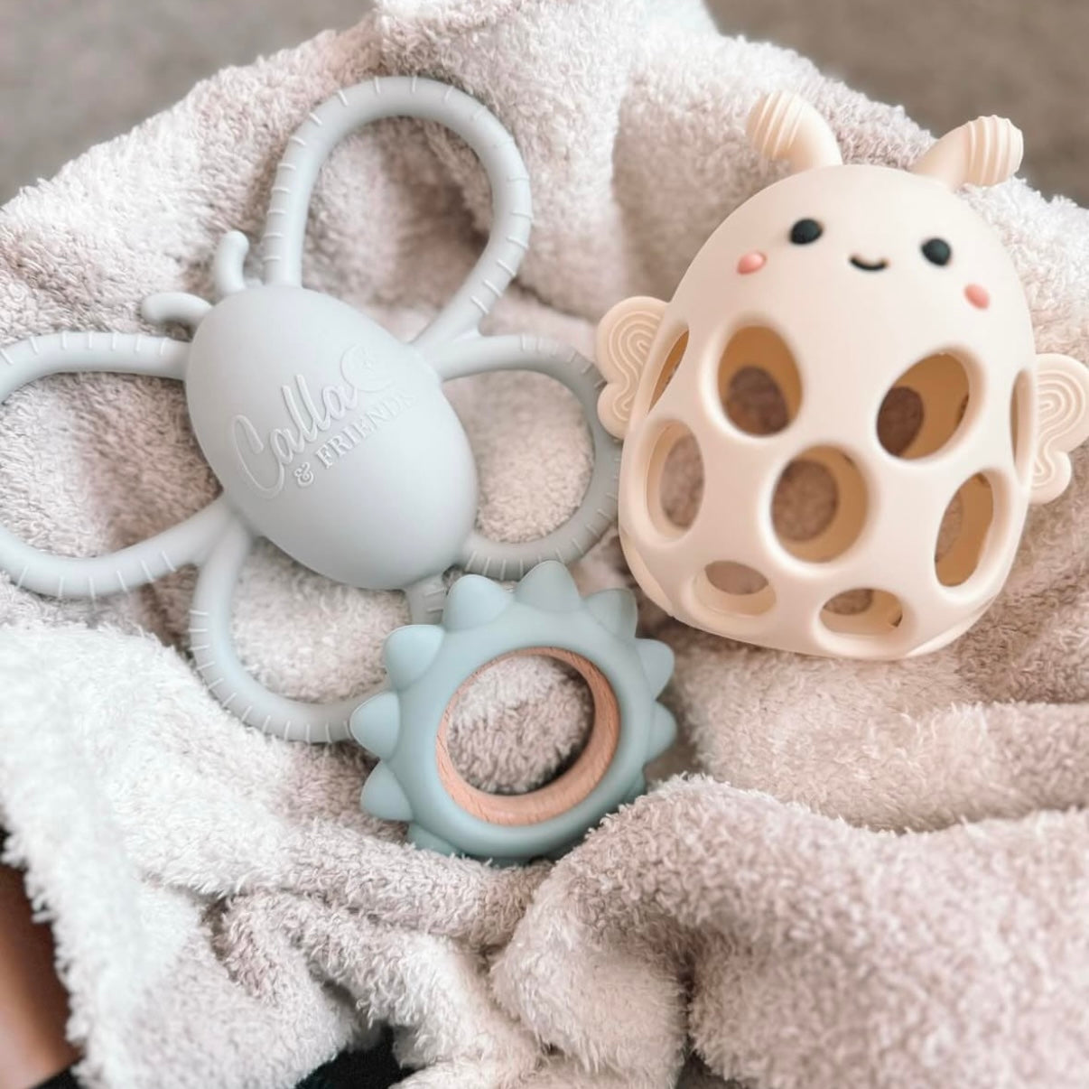Garden Party Collection - Butterfly Rattle Teether