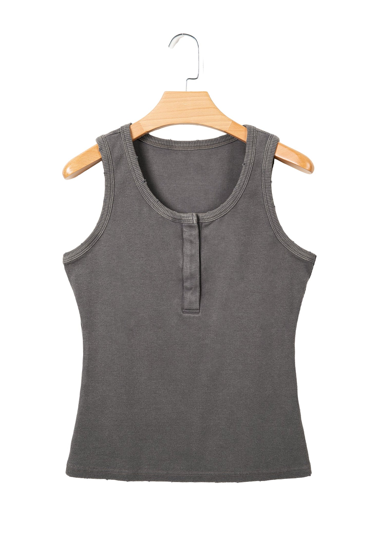 Solid Distressed Ribbed Mineral Wash Tank