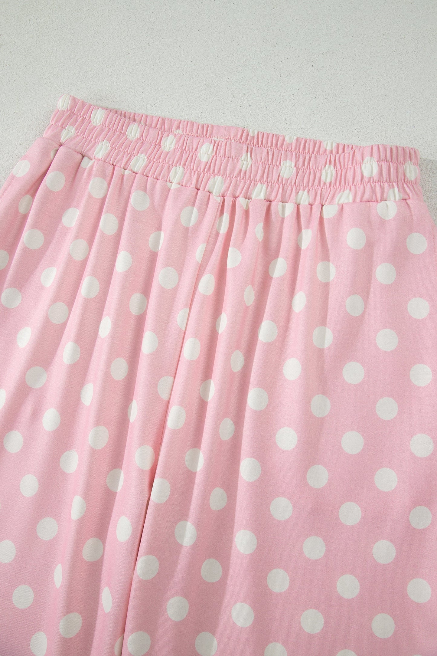 Polka Dot Mock Neck Top & Pants Set