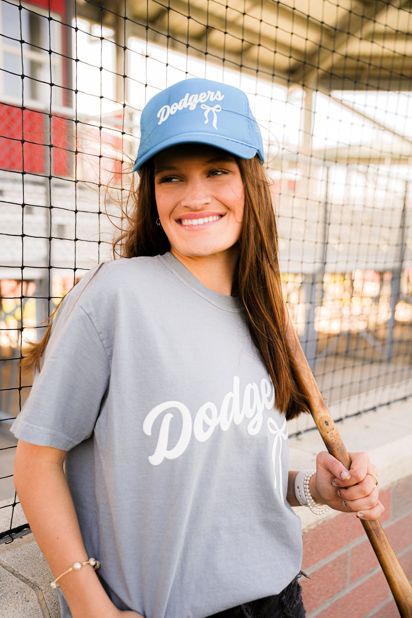 SCRIPT & BOW TRUCKER HAT
