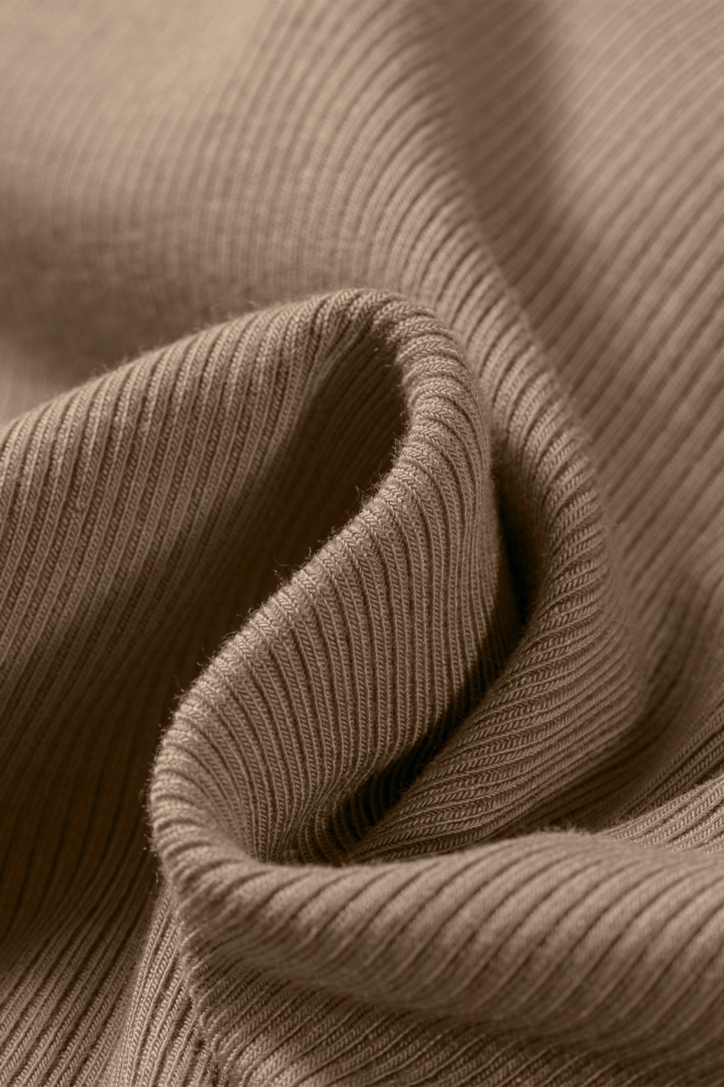 Solid Ribbed Knit Padded Tank Top