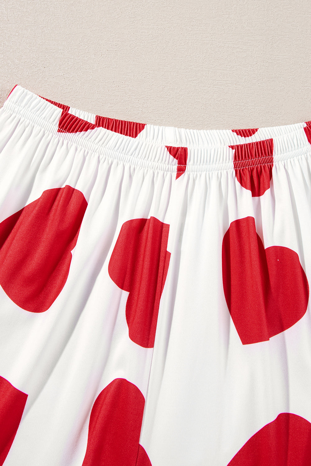Heart Ruffle Tank Top And Pants Lounge Set