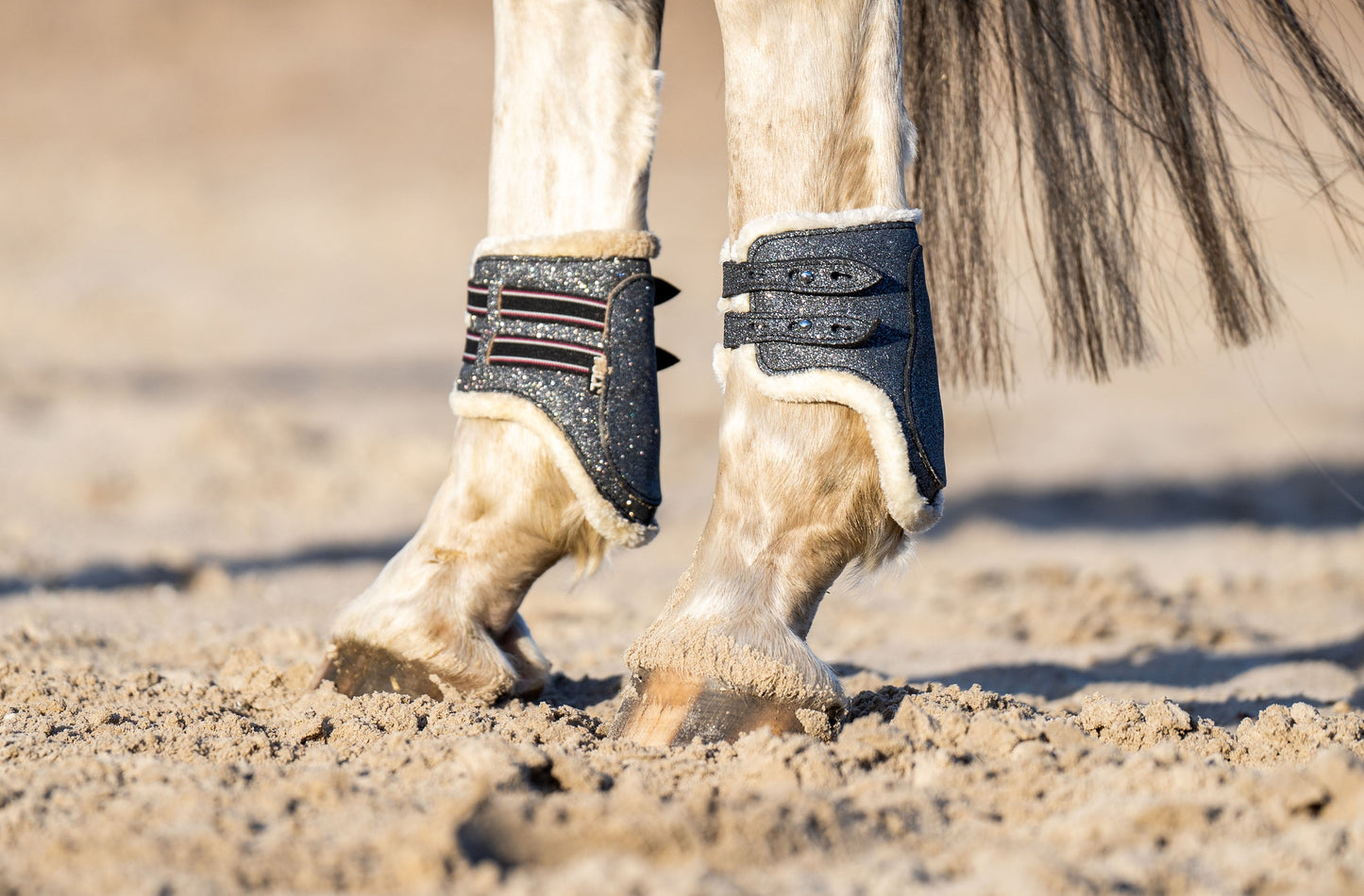 Stardust Grey Open Front Boots